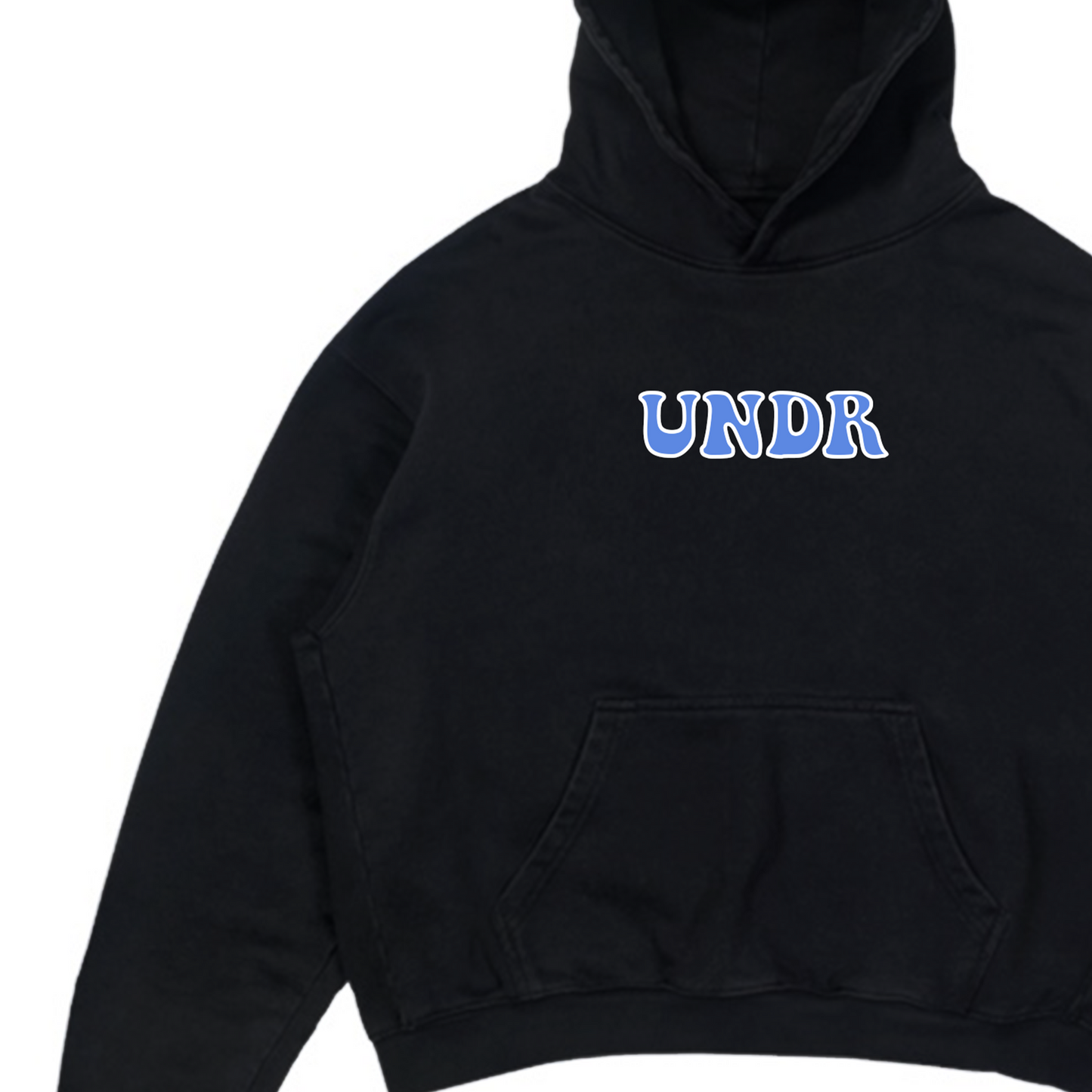 UNDR Paint Hoodie (Black) – UNDR x CNSTRCTN
